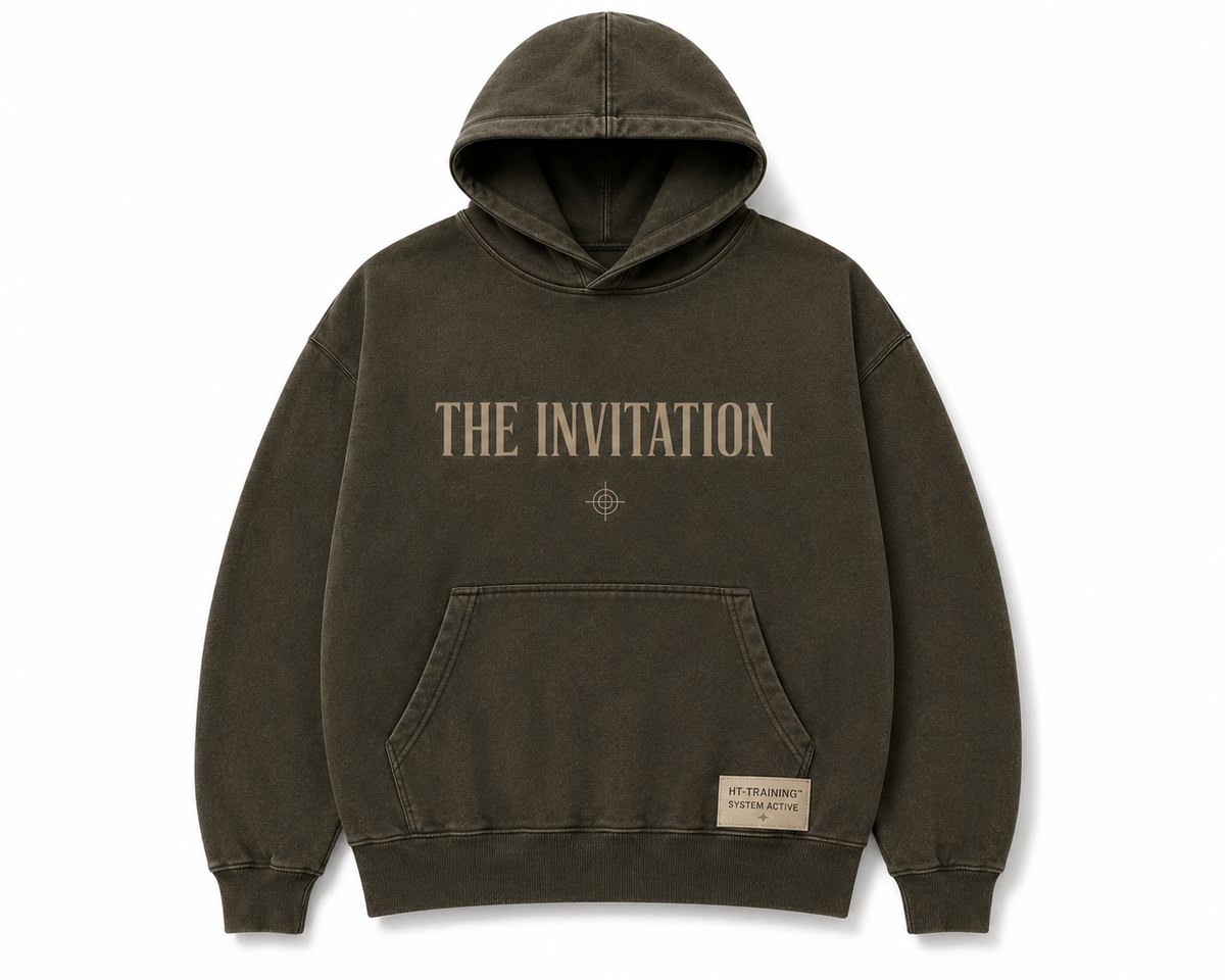 The Invitation hoodie, front