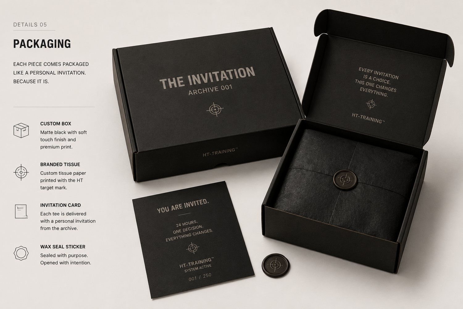The Invitation Archive 001 packaging